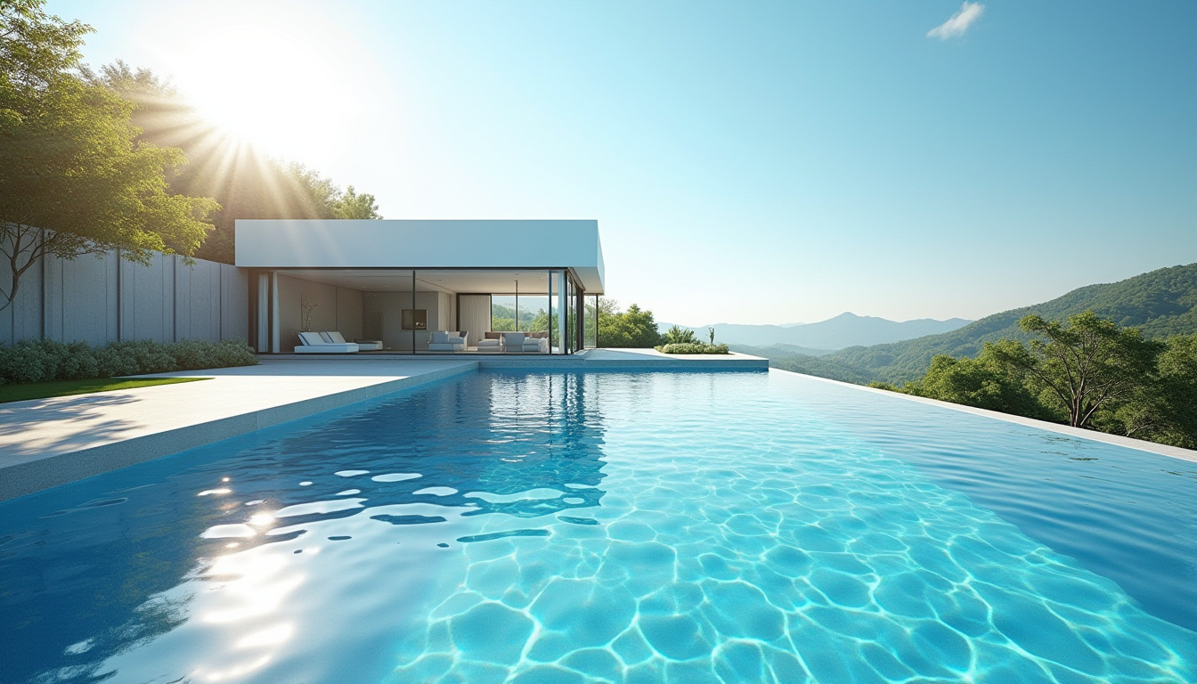 casa moderna con piscina