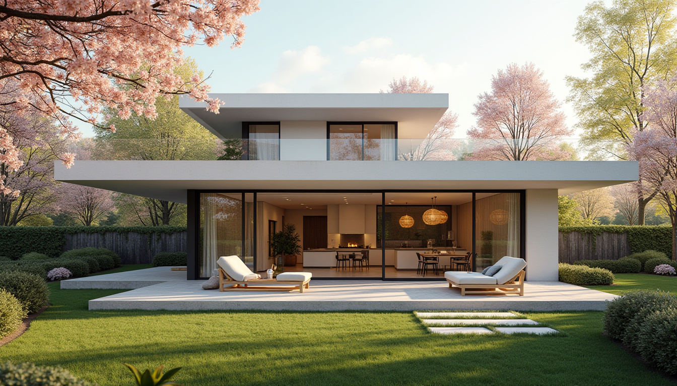 casa moderna con piscina